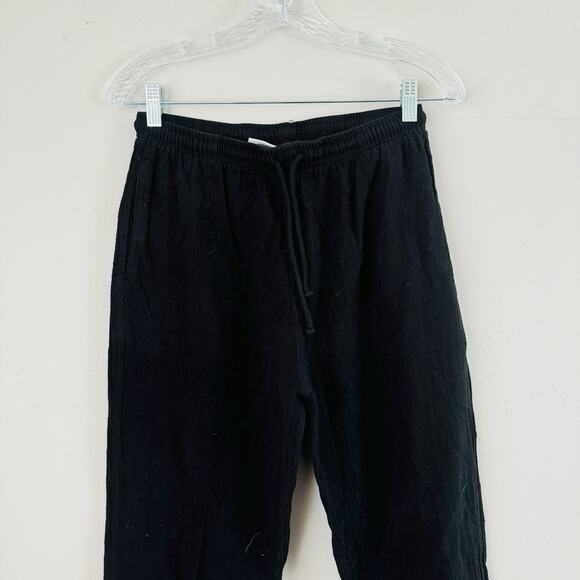 Drawstrings Of Malibu Black Straight Leg Pants Women’s Size A - Picture 2 of 10